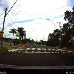 Driving across a pedestrian crossing
