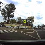 Turning left anytime with care in car