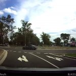 Driving on dual lane roundabout