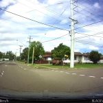 Making a right turn when driving