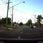 Car turing left when driving